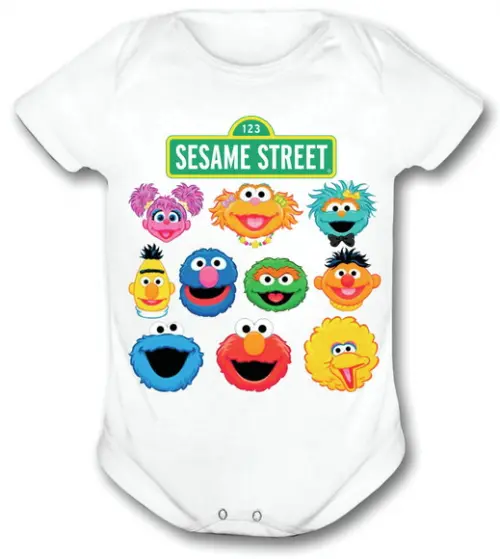 Body Para Bebê Vila Sesamo - Sesame Street