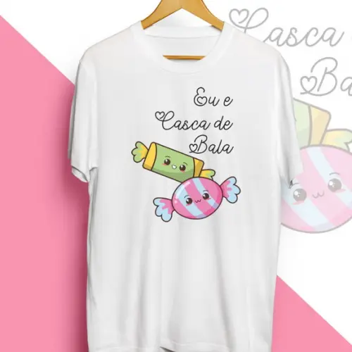 Camiseta Eu e Casca de Bala