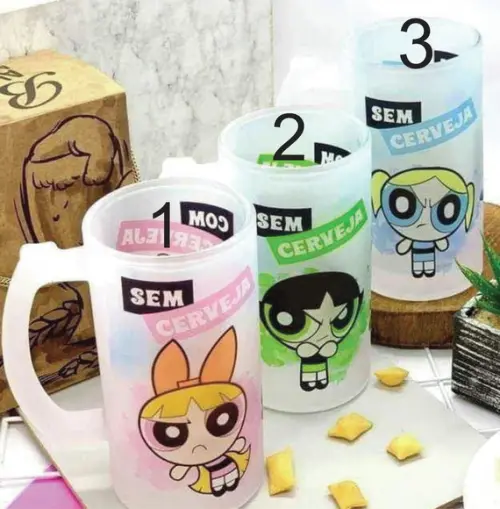 Caneca Chopp Meninas Super Poderosas Escolha seu Modelo