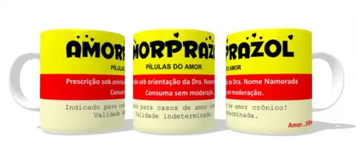 Caneca Rémédio Amorprazol - Namorados