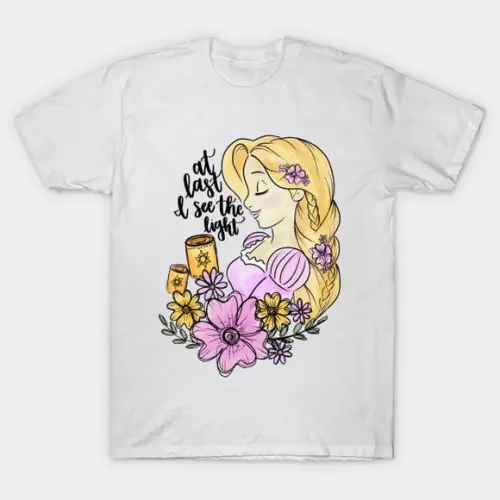Camiseta Camiseta Lost princess with quote Rapunzel