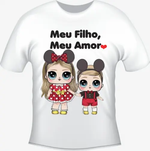 Camiseta Meu Filho, Meu Amor - L.o.l. Mickey e Minnie