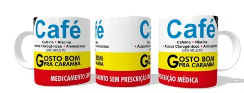 Caneca Café Bula de Remédio