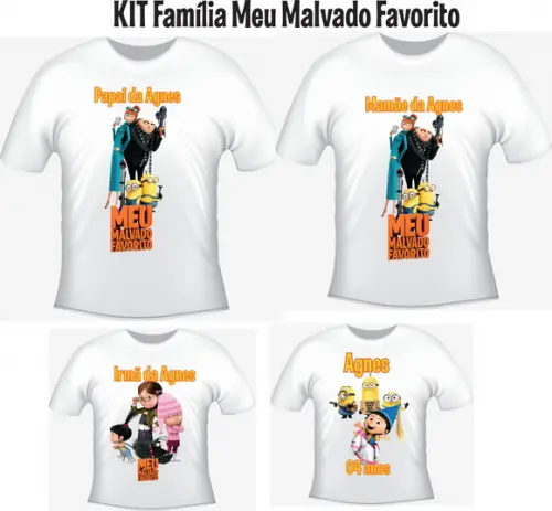 Camiseta Meu Malvado Favorito Kit /04