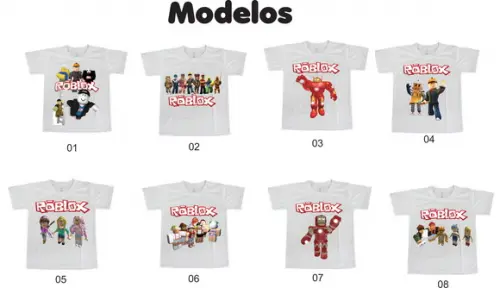 Camiseta Infantil R.o.b.l.o.x