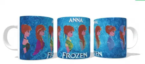 Caneca Frozen Anna Fases