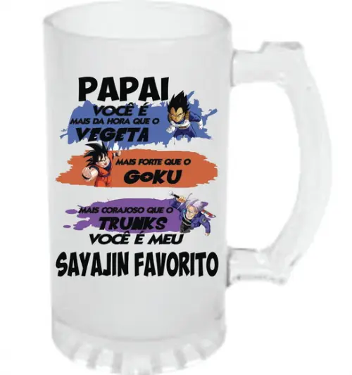 Caneca de Chopp Cerveja Pai Sayajin