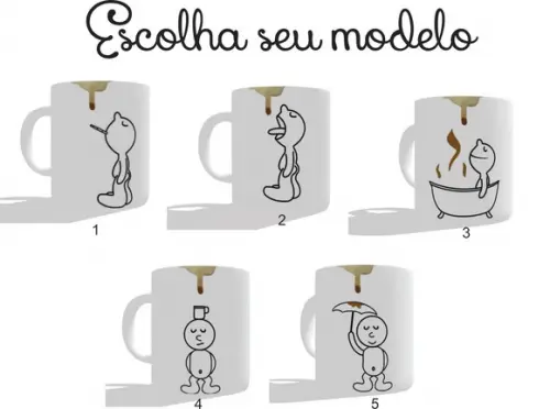 Caneca Pinguinho de Café - Escolha seu modelo
