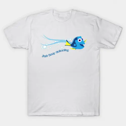 Camiseta Just Keep Swimming Dory