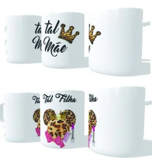 Canecas Tal Mãe Tal Filha - Dia Das Mães - Kit C/02 Canecas