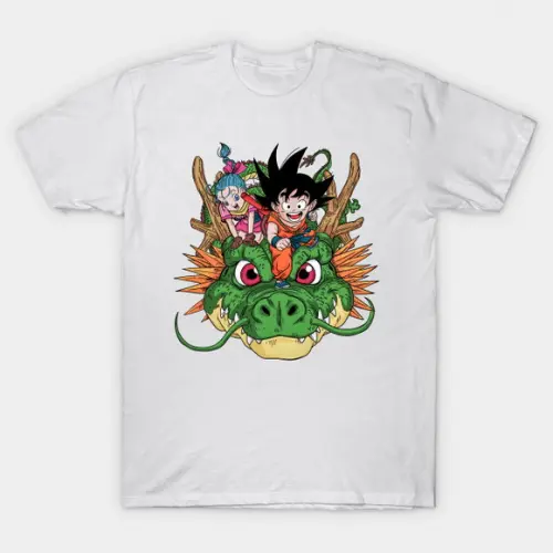 Camiseta Shenron Goku And Bulma Dragon Ball