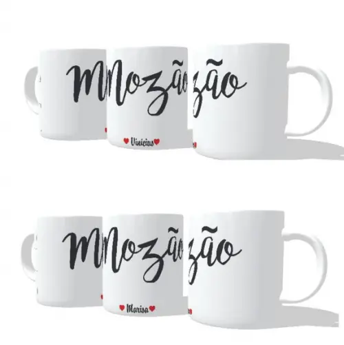 Caneca Mozão - Nome - Namorados - Casal Kit c/02