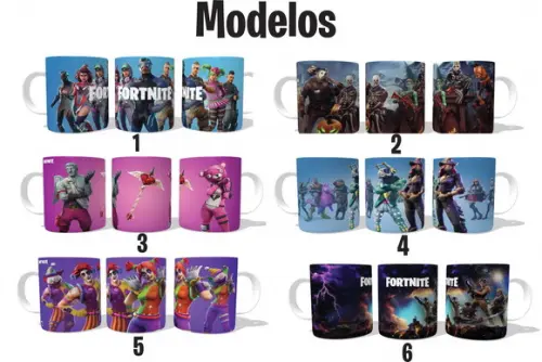Caneca Fo.r.t.n.i.t.e - Escolha seu modelo