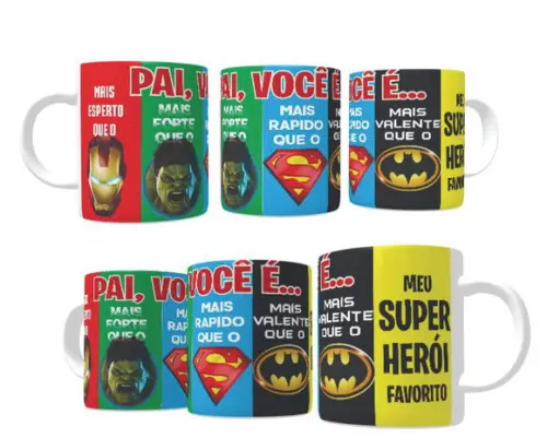 Caneca Café Meu Pai é um Herói - Presente para o Papai