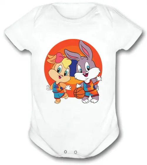 Body Para Bebê - Space Jam 2 Pernalonga E Lolla Bunny