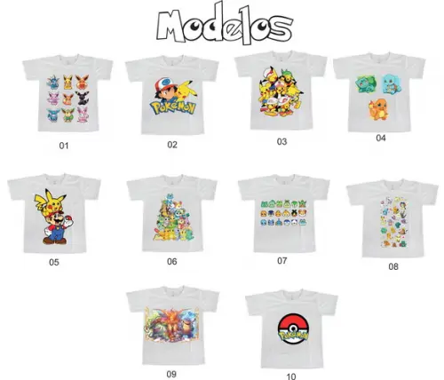 Camiseta P.o.k.e.m.o.n Escolha Seu Modelo
