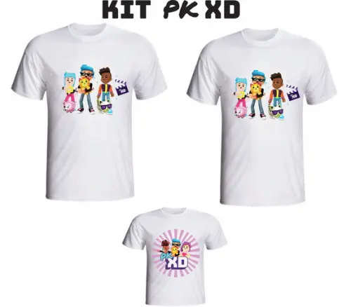 Camiseta PK XD Kit /03 camisetas - Personalizada