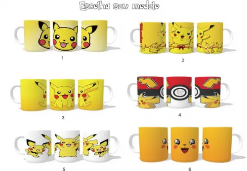 Caneca P.i.k.a.c.h.u Escolha Seu Modelo