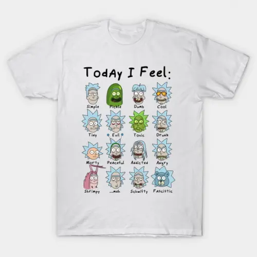Camiseta Today I Feel Rick R.i.c.k. A.n.d. M.o.r.t.y