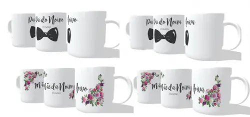 Caneca Casamento Pais Dos Noivos - Personalizada - Kit C/04