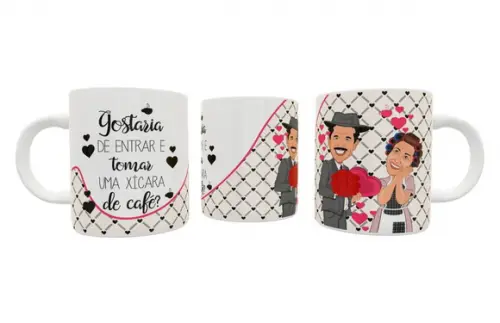 Caneca Dona Florinda e Professor Girafales Xícara de Café