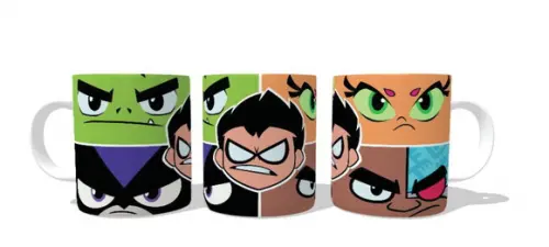 Caneca Jovens Titãs Cartoon