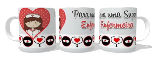 Caneca Profissão Super Enfermeira