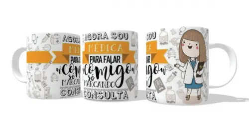 Caneca Profissão Médica - Personalizada
