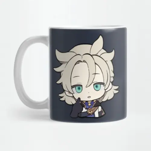 Caneca Genshin Impact - Chibi Albedo