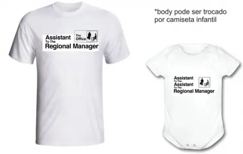 Camiseta e Body- Assistant To The Assistant - The Office Kit