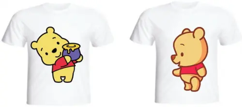 Camisetas Ursinho Puff - Kit Com 02 Camisetas Infantis