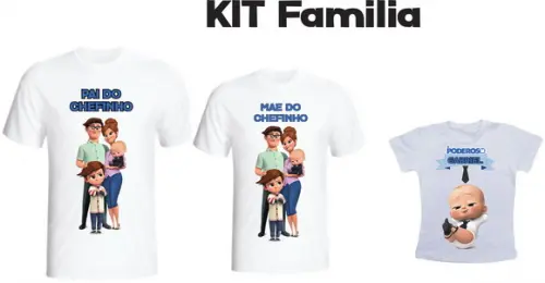 Camiseta Poderoso Chefinho Kit /03 Camisetas - Personalizada