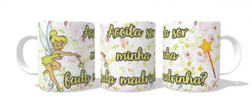 Caneca Aceita Ser Minha Fada Madrinha - Tinker Bell