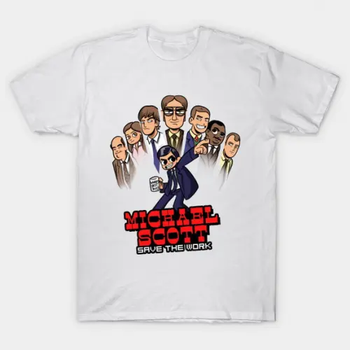 Camiseta Mr Scott Save The Work The Office