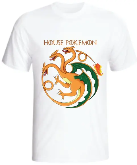 Camiseta House Charizard P.o.k.e.m.o.n