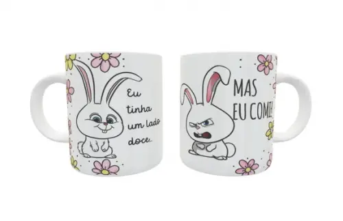 Caneca Eu Tinha Um Lado Doce, Mas Eu Comi ! - Snowball