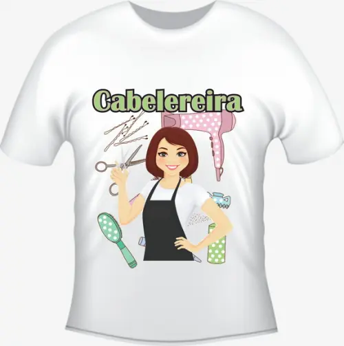 Camiseta Profissão Cabeleireira