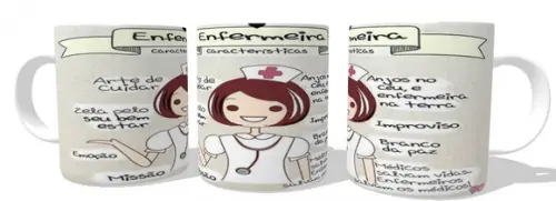 Caneca Profissão Enfermeira modelo 2