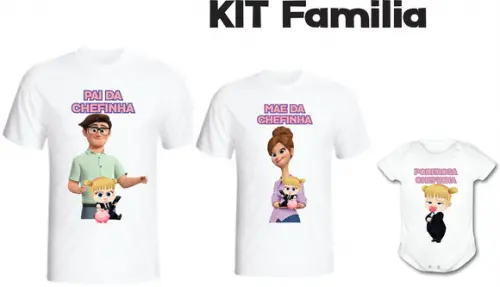 Kit Poderosa Chefinha Kit /02 camisetas e body