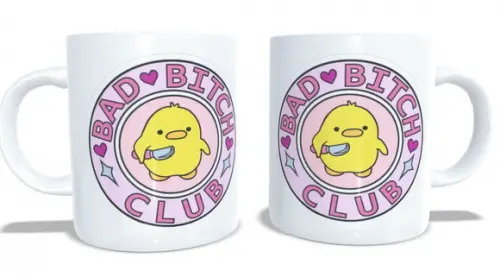 Caneca Bad Bitch Club Duck Meme