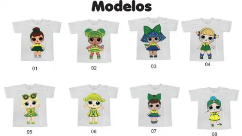 Camiseta L.o.l Surprise Brasil Meninas fofas