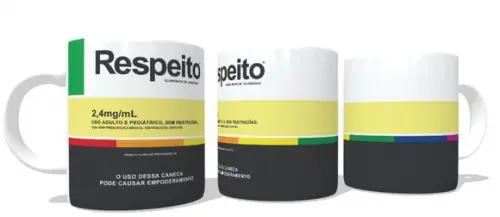 Caneca Café Bula de Remédio Respeito