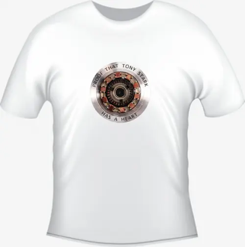 Camiseta Prova Coração Tony Stark Iron Man