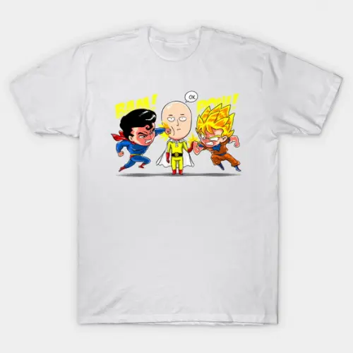Camiseta OK! One Punch Man Superman Goku