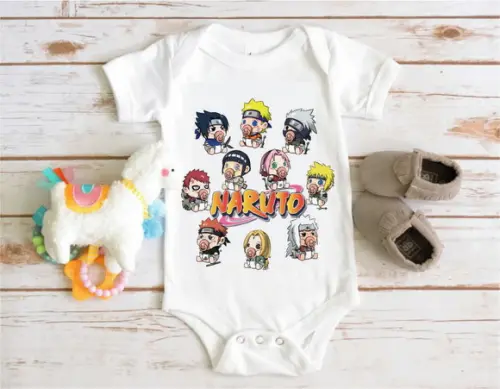 Body para Bebê Baby Naruto Chibi Characters Kawaii