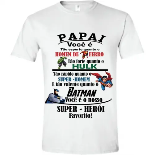Camiseta Super Papai - Heróis
