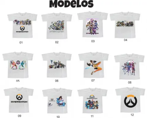 Camiseta Overwatch Adulto ou Infantil - Escolha seu Modelo