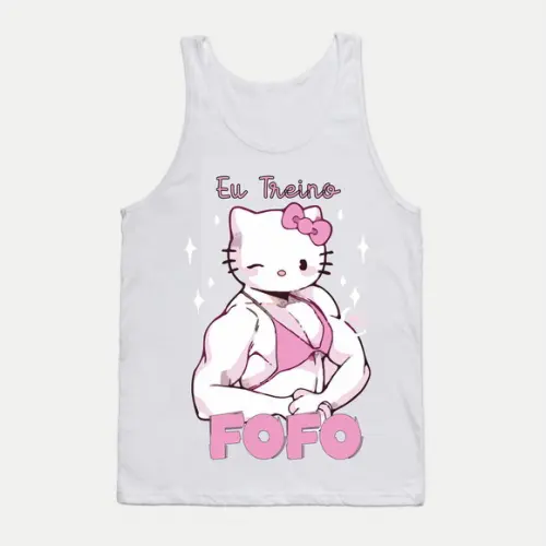 Camiseta Regata Eu Treino Fofo