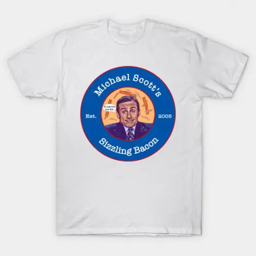 Camiseta Michael Scotts Sizzling Bacon The Office