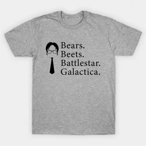 Camiseta Bears Beets Battlestar Galactica The Office